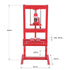 Dulytek 6 Ton Hydraulic Benchtop Shop Press with Adjustable Height Bed